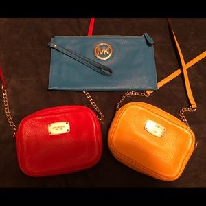 3 authentic MK purses